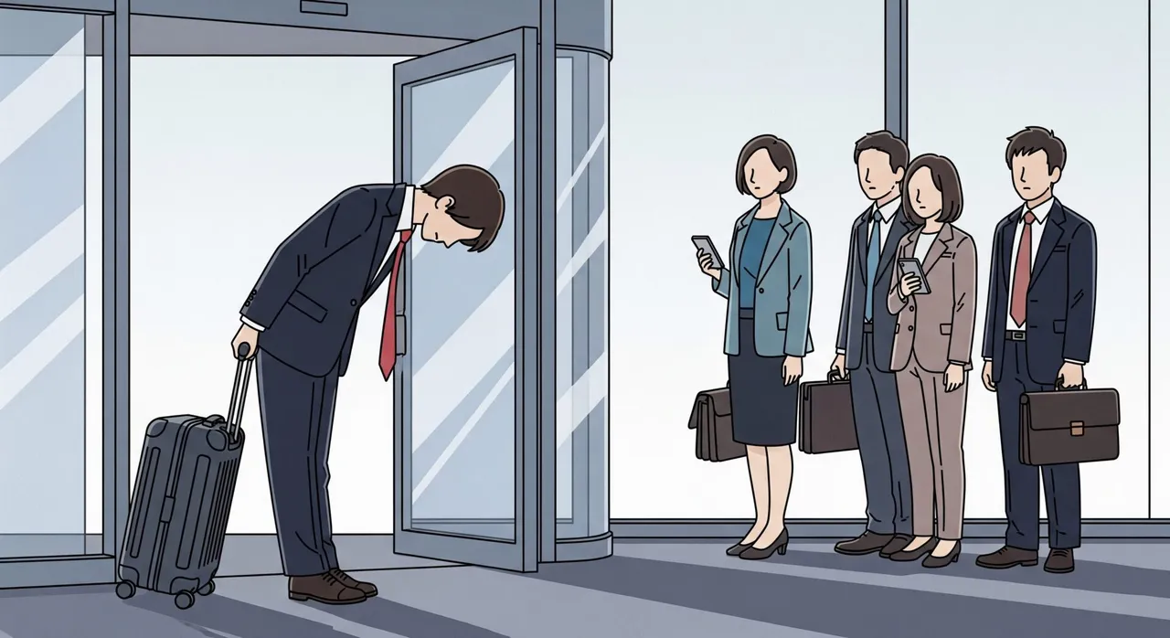 회사가 사직서 제출을 요구하자 근로자가 권고사직·해고·실업급여 조건을 확인하는 모습